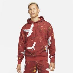 Nike sweat suit in dark cayenne